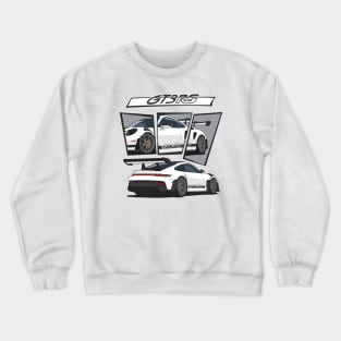 car 911 gt3 rs racing edition detail white Crewneck Sweatshirt